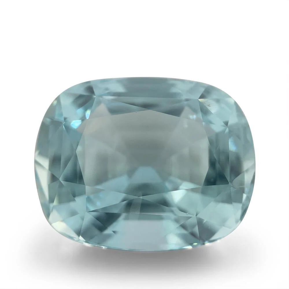 Massive 20.29 Ct GIA Certified Natural Aquamarine: Unheated 20.29 Ct Green Blue Aquamarine measuring 19.35 x 15.65 x 11.49 mm with a Brilliant Cushion Cut. This gem is ready to elevate your style! Origin: Brazil. Treatment: None. Please see the certif