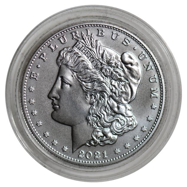 2021-D $1 Morgan Silver Dollar Commemorative Proof Coin: One 2021-D $1 Morgan Silver Dollar Commemorative Proof Coin.