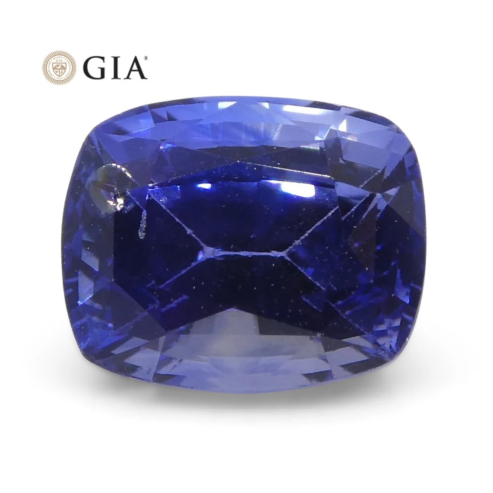 Stunning GIA Certified 1.46 Ct Natural Sapphire: Amazing 1.46 Ct Blue Sapphire measuring 6.62 x 5.41 x 4.43 mm with a brilliant cushion cut. Showcases a dazzling blue color and is ready to mount! Origin: Sri Lanka. Treatment: Heat Only. Please see t