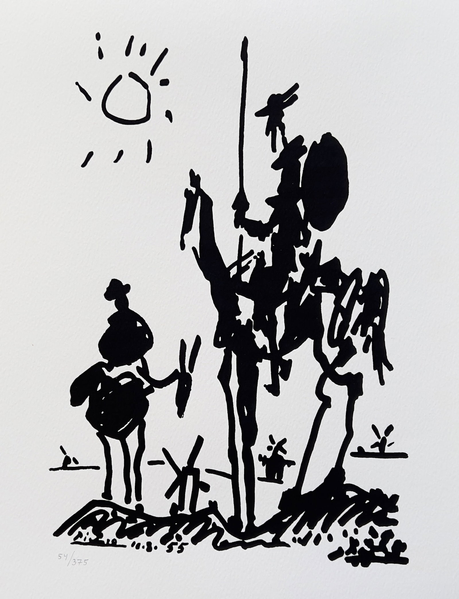 Pablo Picasso DON QUIXOTE Limited Edition Facsimile Signed Giclee (1 of 1)