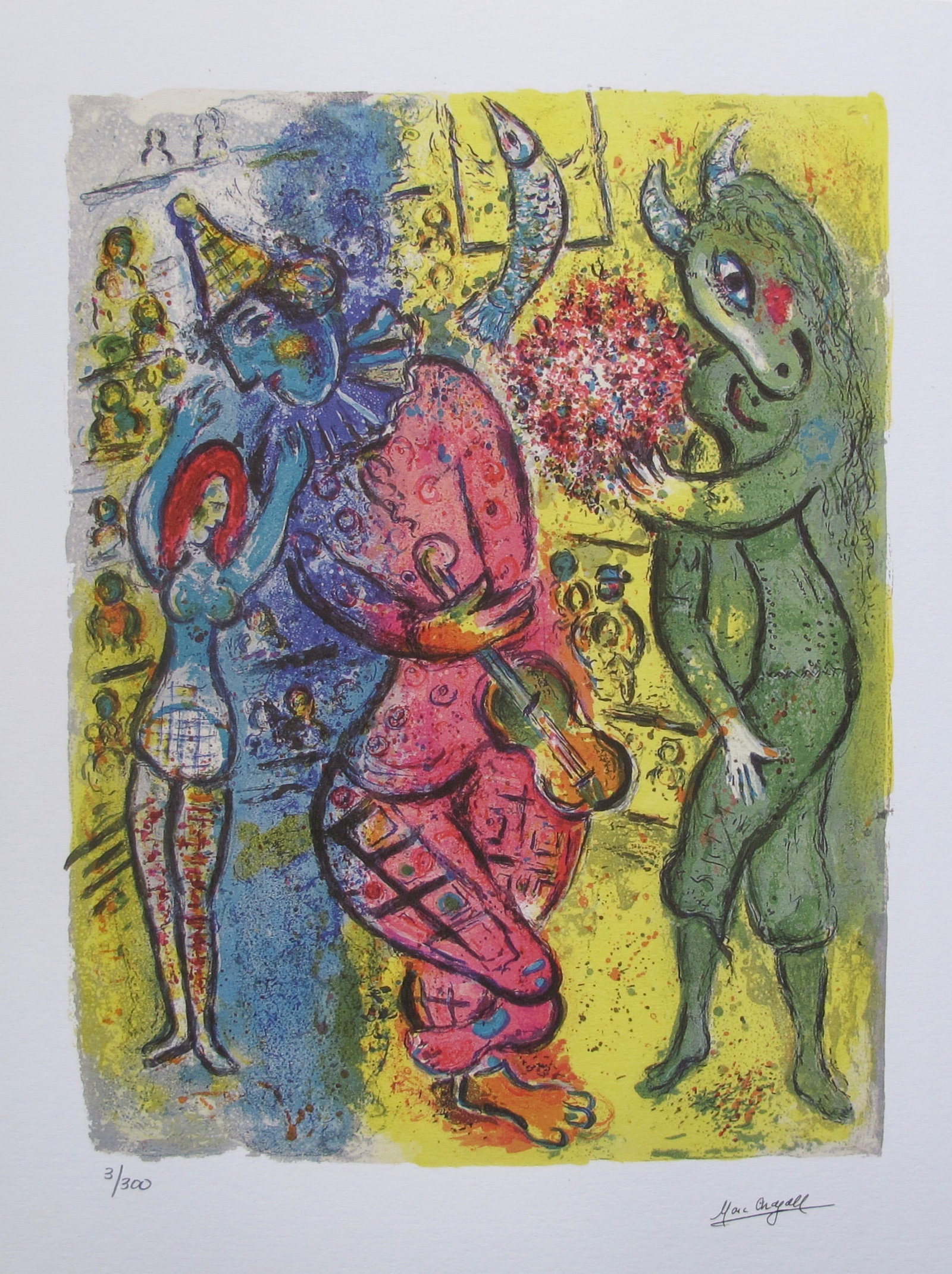 Marc Chagall CIRCUS II Limited Edition Facsimile Signed Giclee (1 of 1)