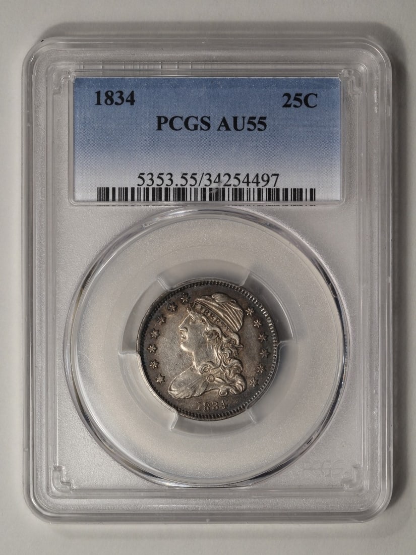 1834 Capped Bust Quarter PCGS AU55 (1 of 2)