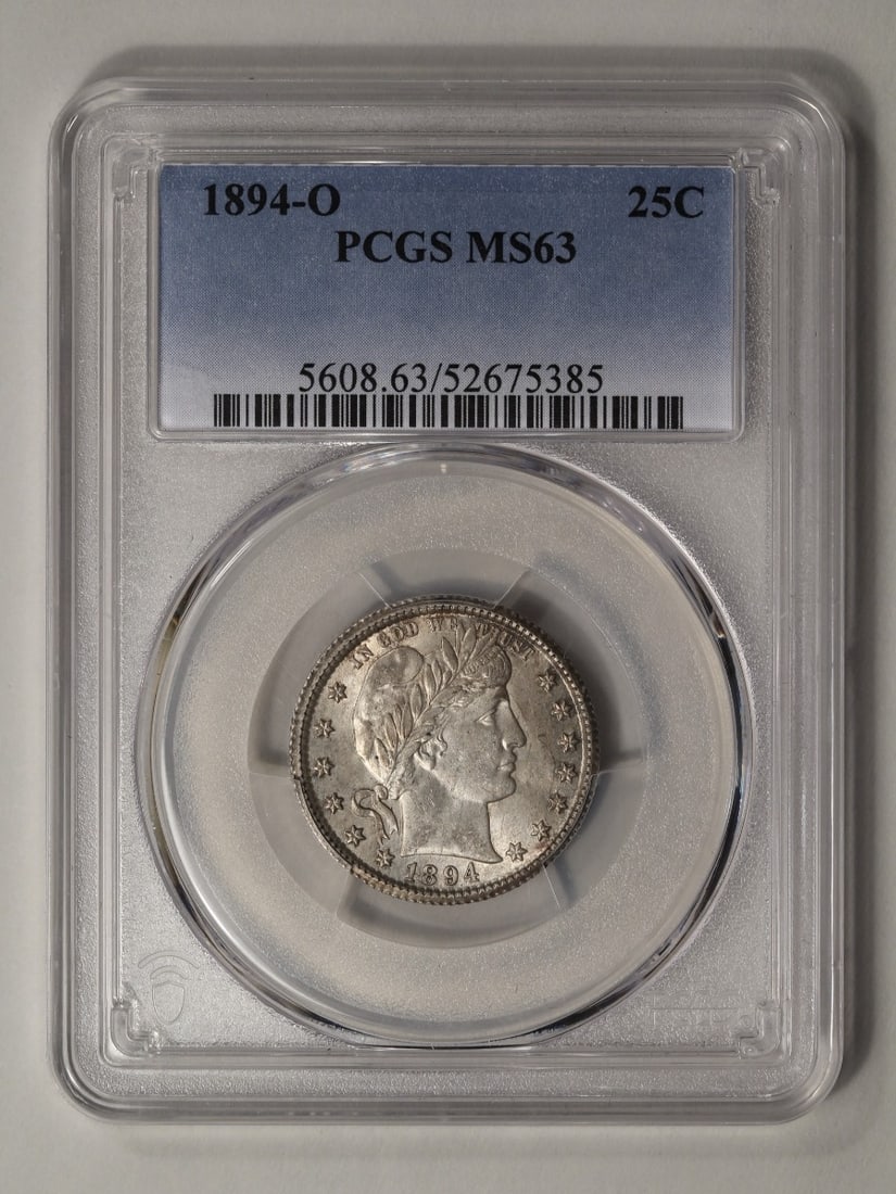 1894-O Barber Quarter PCGS MS63 (1 of 2)