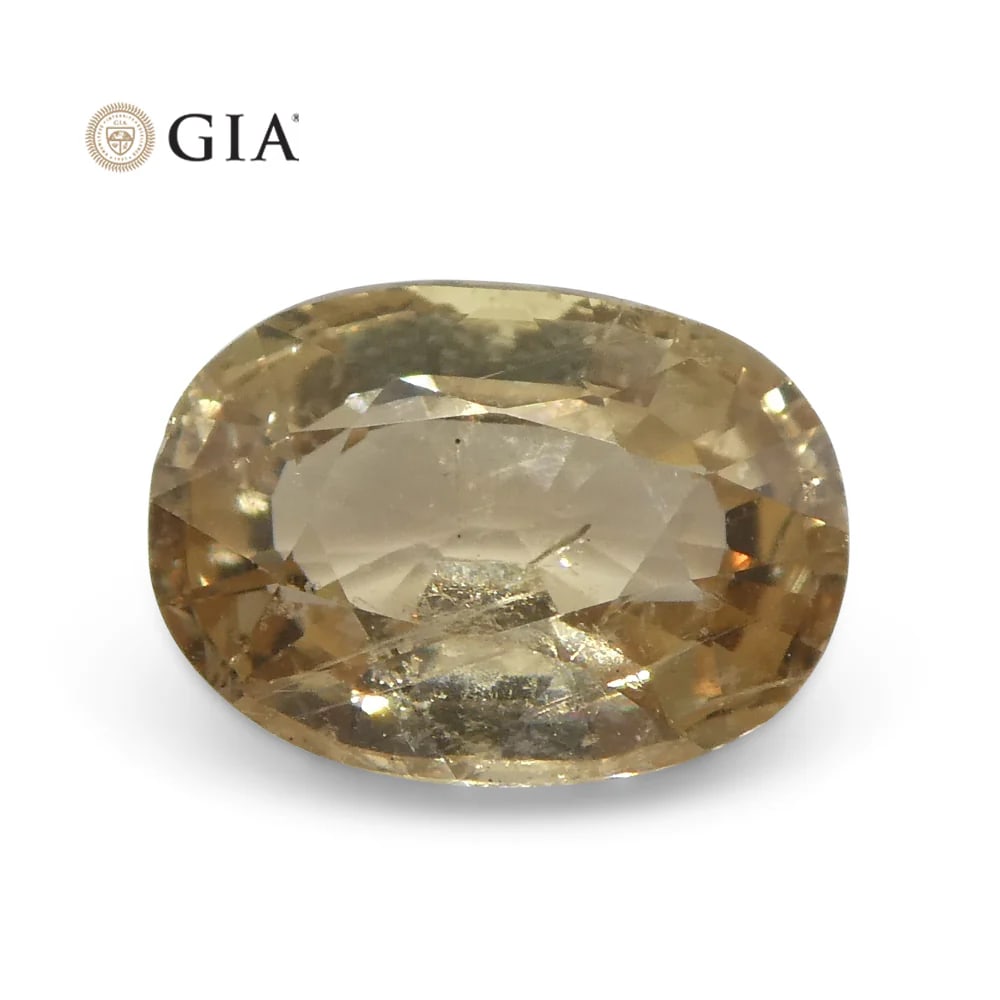 Impressive GIA Certified 1.48 Ct Natural Sapphire: Unheated 1.48 Ct Pinkish Orange Padparadscha Sapphire is a oval brilliant cut measuring 7.66 x 5.55 x 3.76 mm. Reveals a lovely hue with medium light tone. Do not miss this one! Origin: Madagascar. Tr