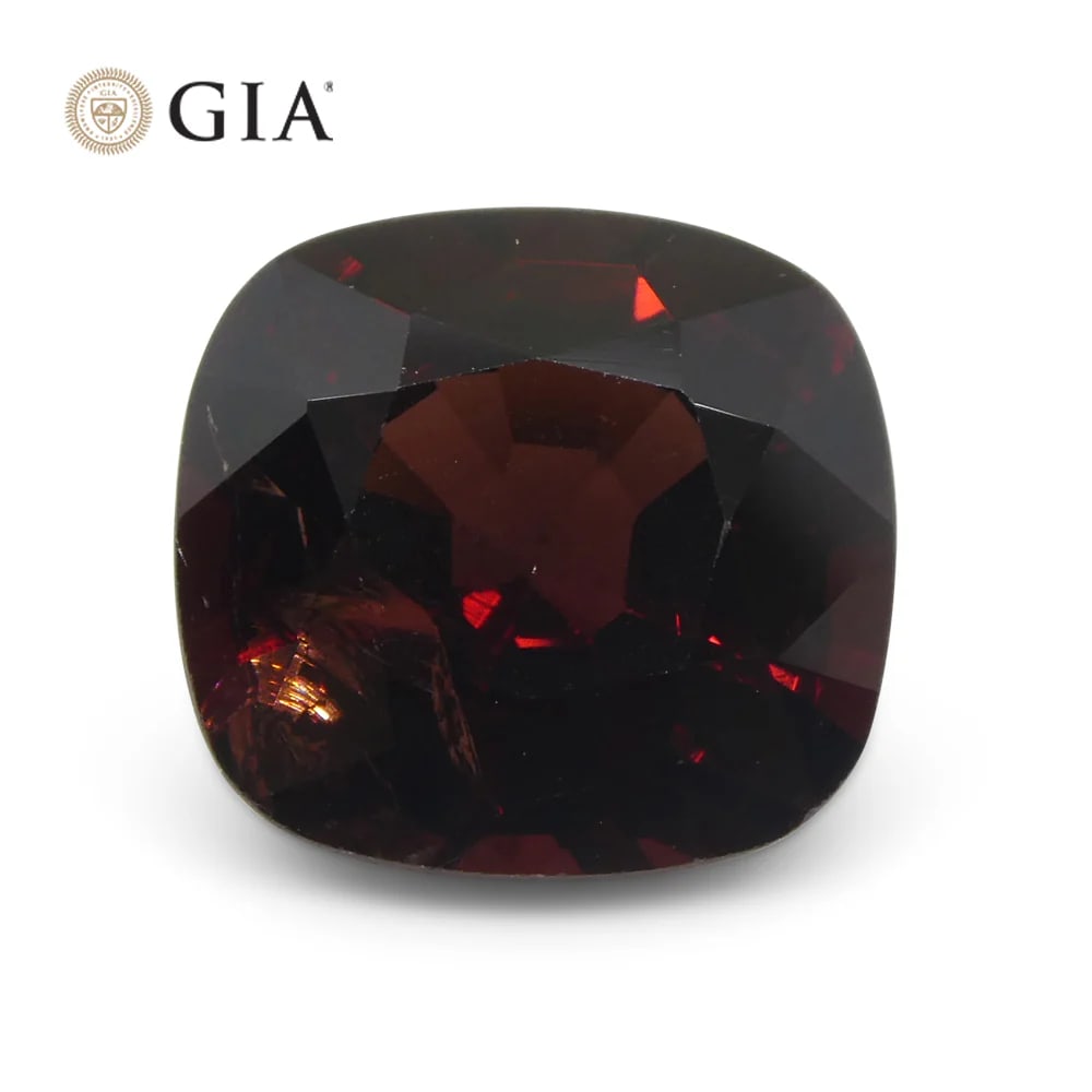 Huge Rare 6.43 Ct GIA Certified Natural Spinel: Large Unheated 6.43 Ct Red Spinel is a cushion brilliant cut measuring 11.64 x 10.87 x 6.84 mm. Displays an amazing, dark tone. Do not miss this one! Origin: Burma (Myanmar). Treatment: None. Please s
