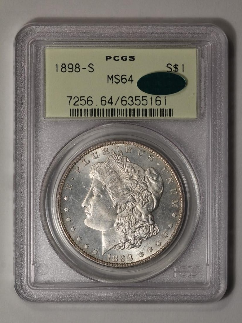 1895-S $1 Morgan Silver Dollar PCGS MS64 CAC (1 of 2)