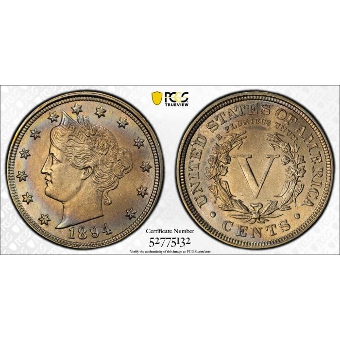 1894 Liberty Nickel PCGS MS62 (1 of 3)
