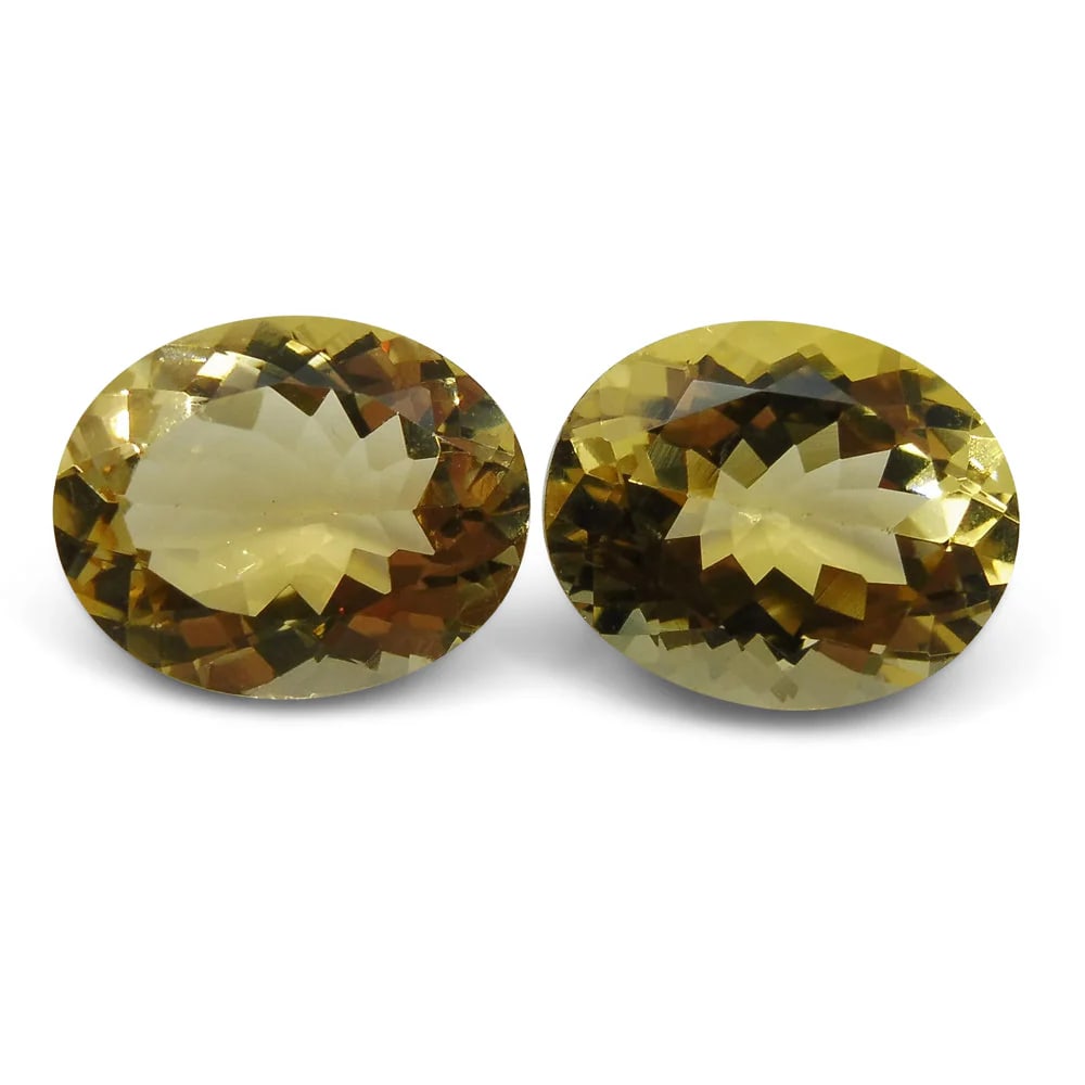 Stunning 6.16 Ct Certified Natural Beryl Pair (1 of 4)