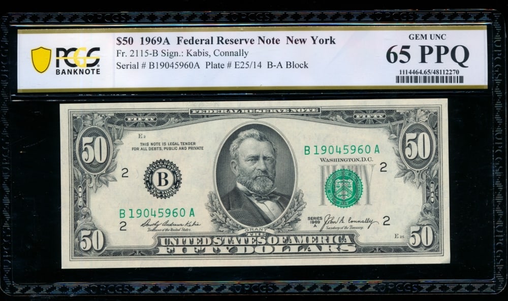 1969A $50 New York FRN PCGS 65PPQ (1 of 2)