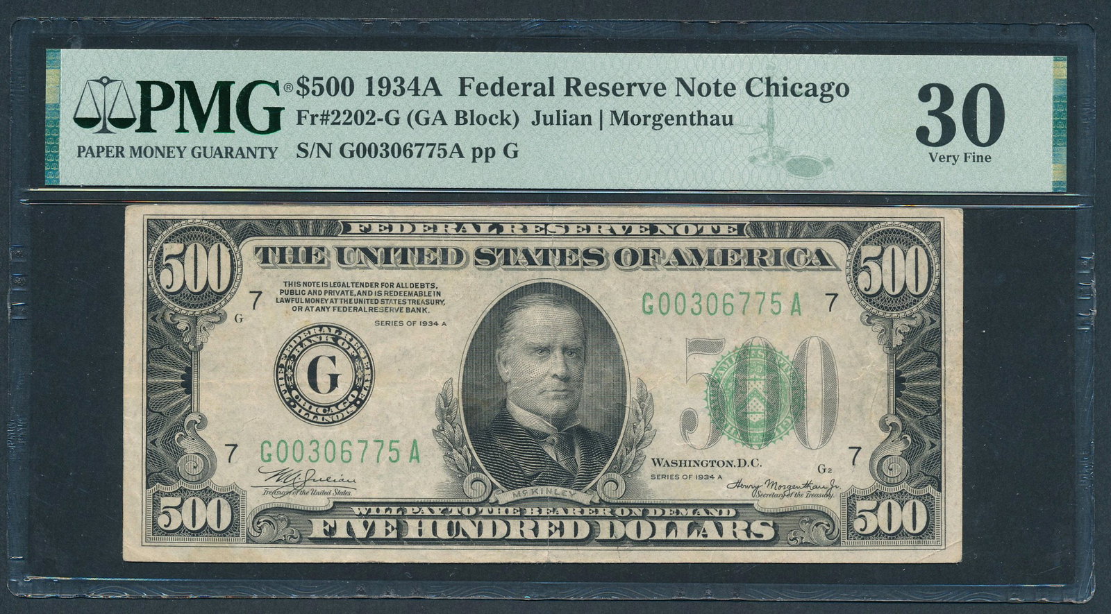 1934A $500 Chicago FRN PMG 30 (1 of 2)