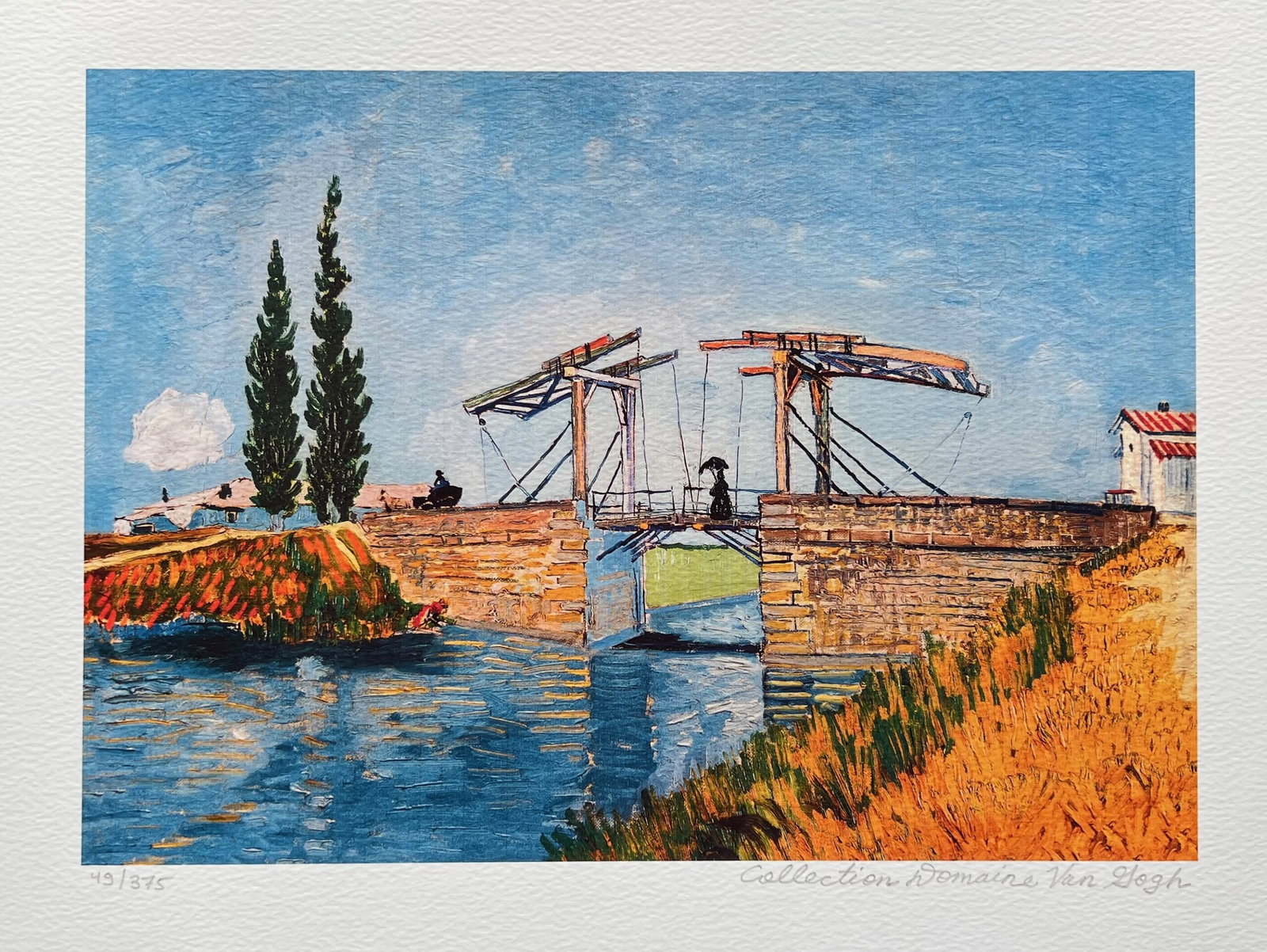 Vincent Van Gogh LANGLOIS BRIDGE Estate Signed Limited Edition Giclee (1 of 1)