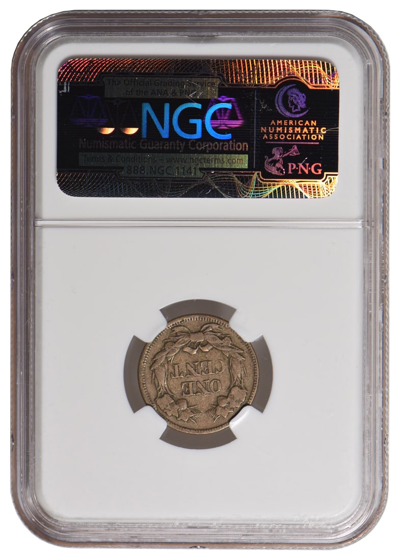 1858 Flying Eagle Cent NGC XF40 - 2