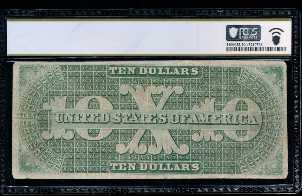 1861 $10 Demand Note PCGS 20 - 2