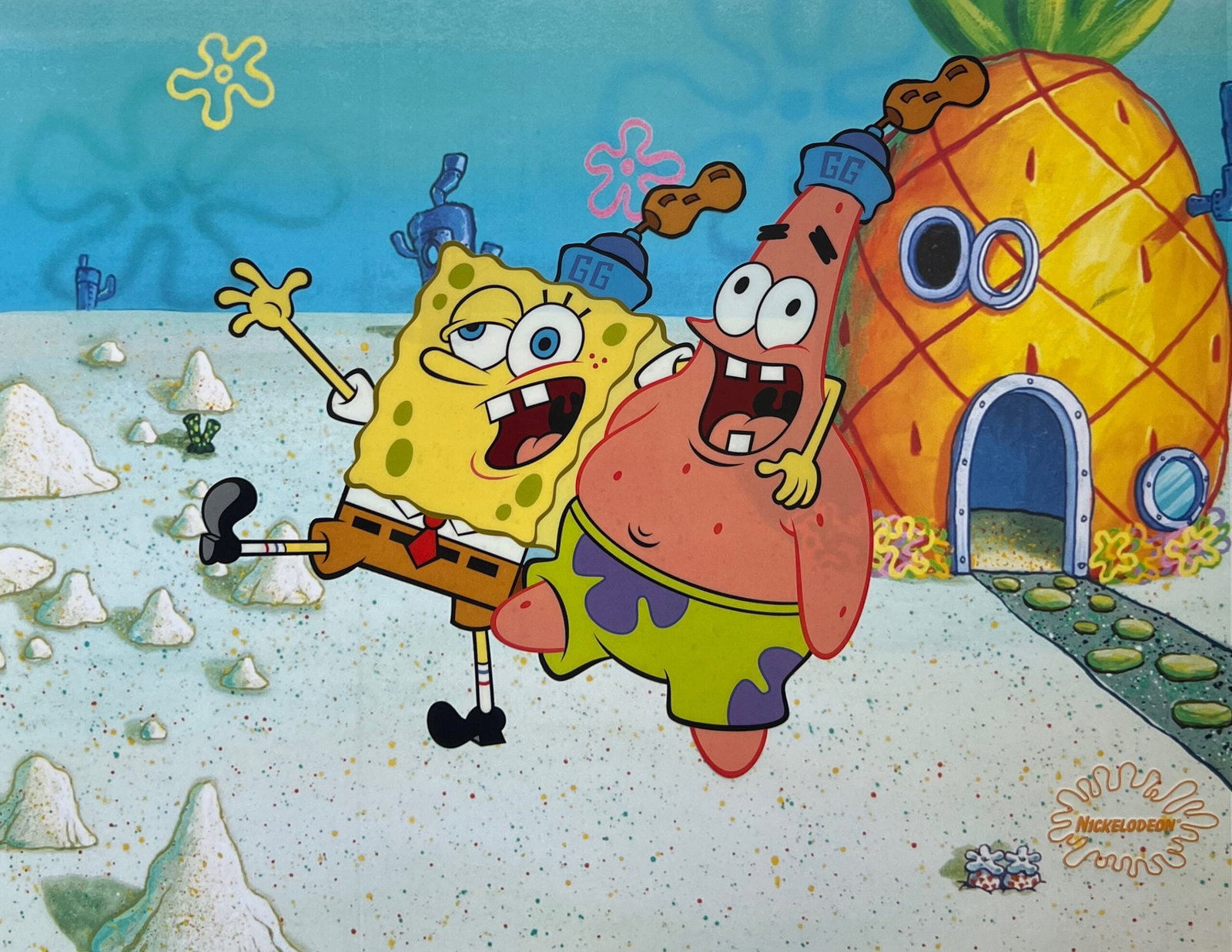 Nickelodeon SPONGEBOB SQUAREPANTS Sericel Animation Art Patrick (1 of 1)