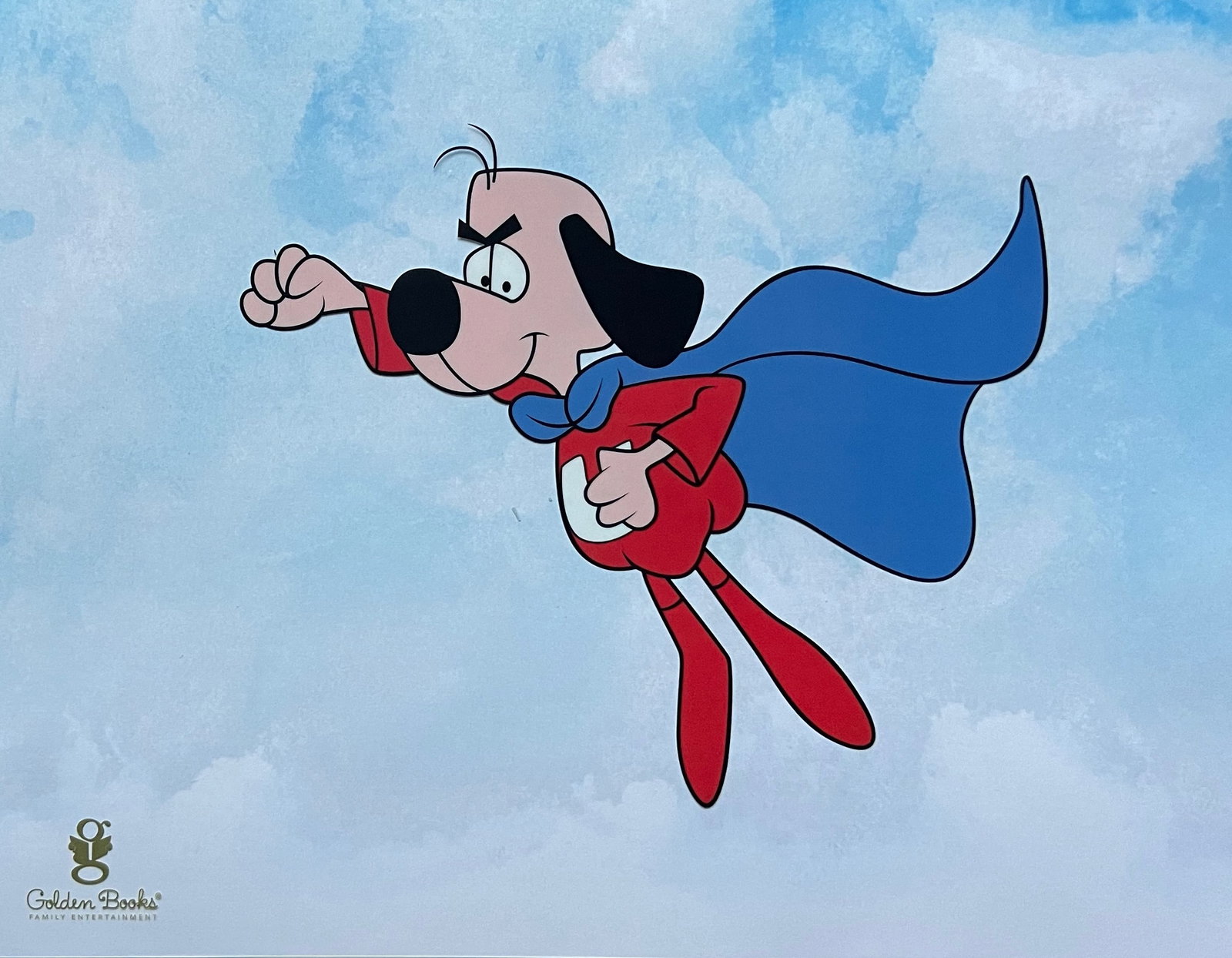 UNDERDOG TV Cartoon Sericel Animation Art Cel: This is a limited edition sericel of Underdog titled There?s no need to fear, Underdog is here! This sericel features Underdog as he appeared in the classic animated cartoon series. This Cel measures 