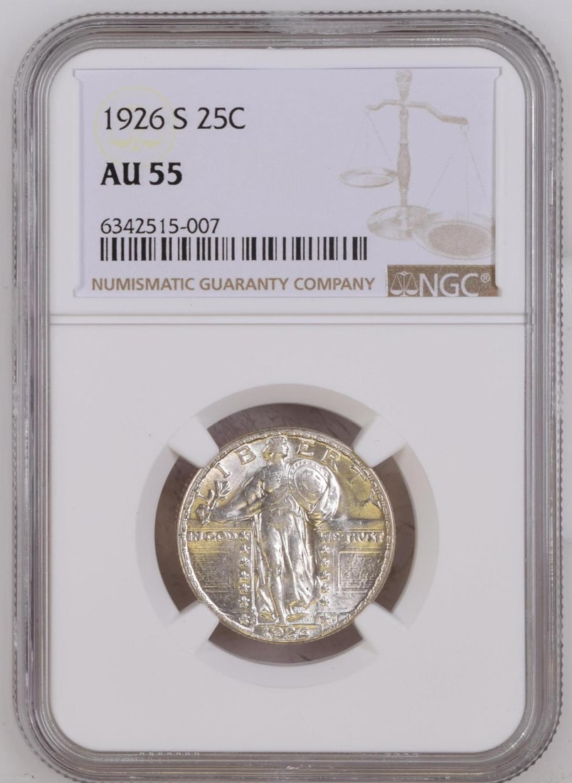 1926-S Standing Liberty Quarter NGC AU55 (1 of 2)
