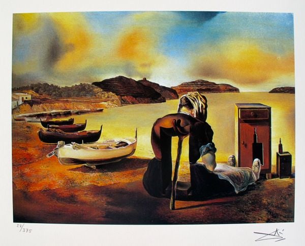 Salvador Dali THE WEANING OF FURNITURE NUTRITION Facsimile Signed & Numbered Giclee