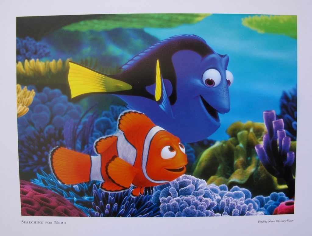 DISNEY FINDING NEMO Lithograph Art