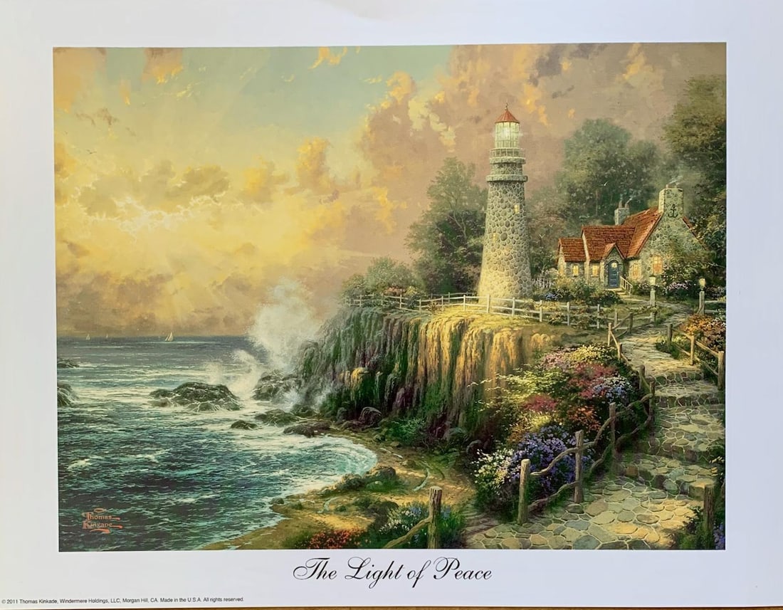 Thomas Kinkade THE LIGHT OF PEACE Poster