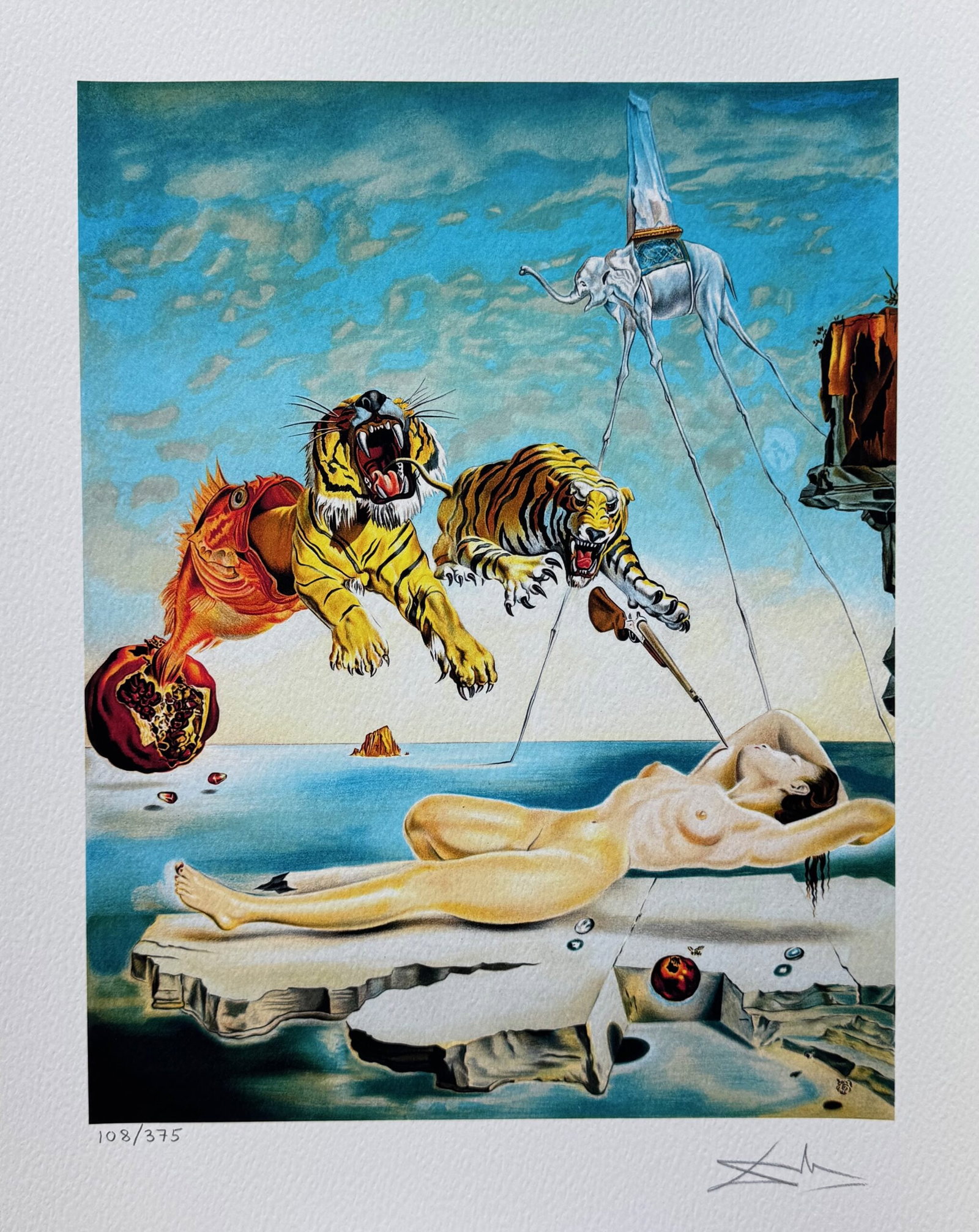 Salvador Dali SECOND BEFORE AWAKENING Facsimile Signed & Numbered Giclee