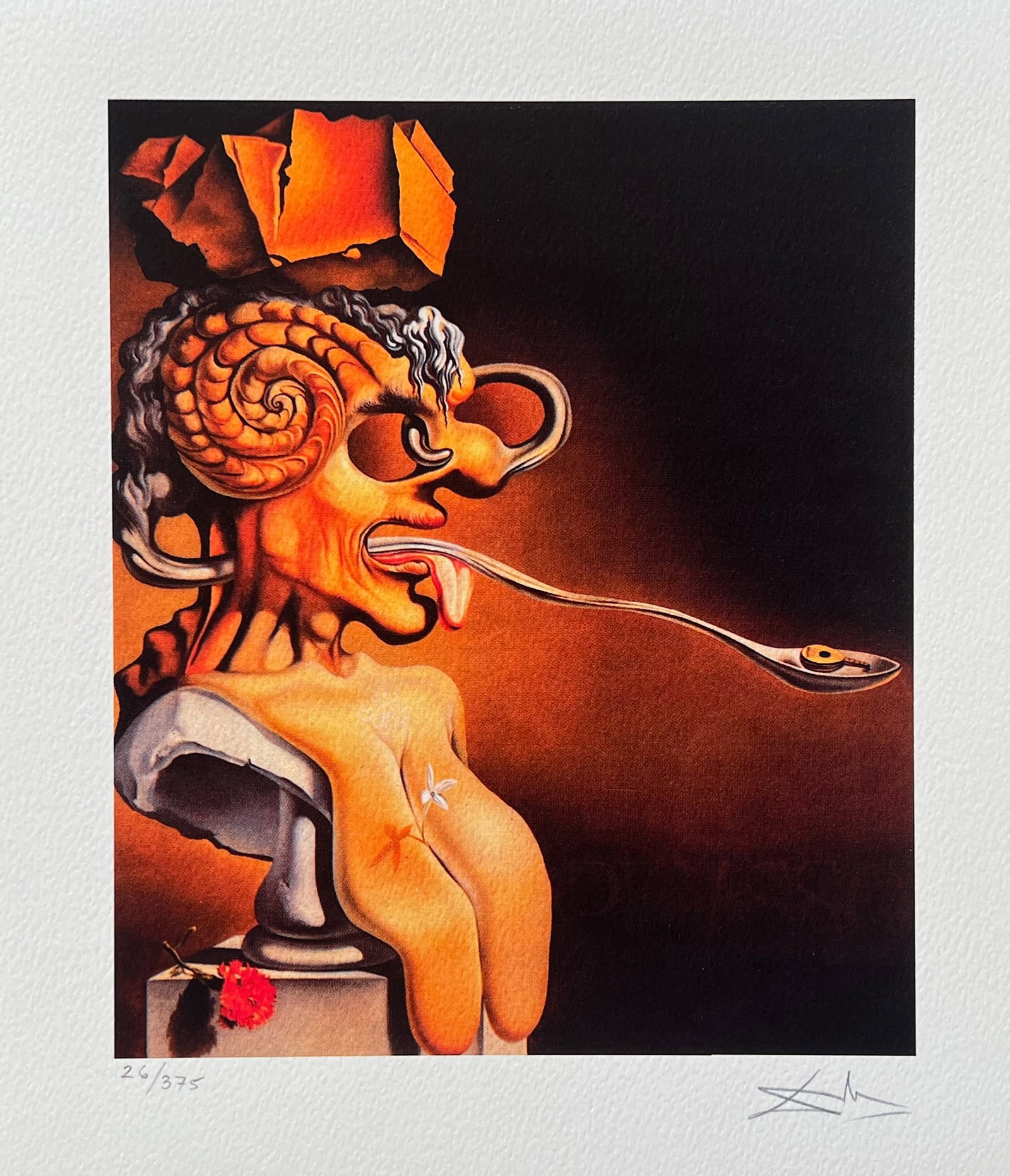 Salvador Dali PORTRAIT OF PICASSO Facsimile Signed Numbered Giclee