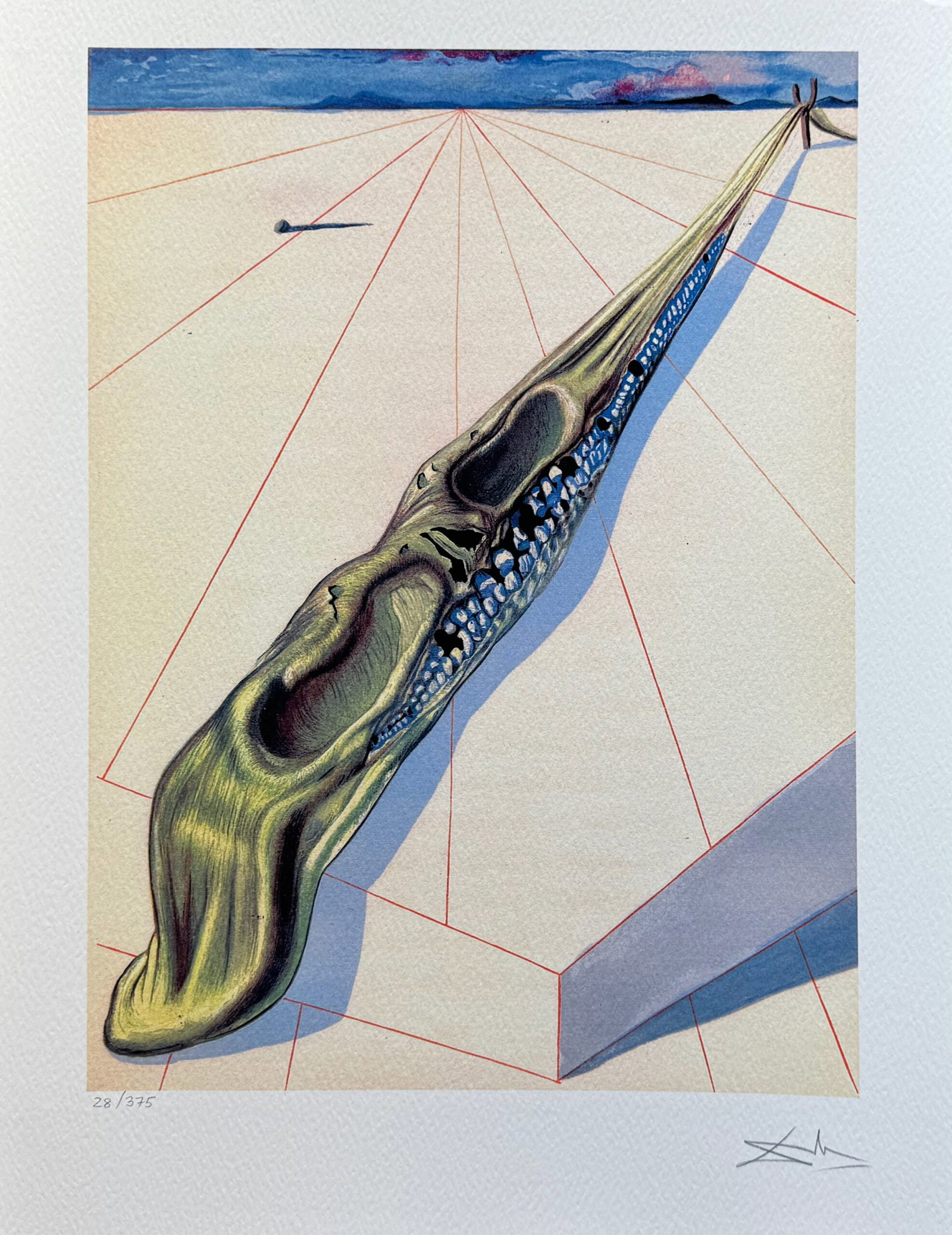 Salvador Dali Divine Comedy BLASPHEMERS Facsimile Signed Numbered Giclee