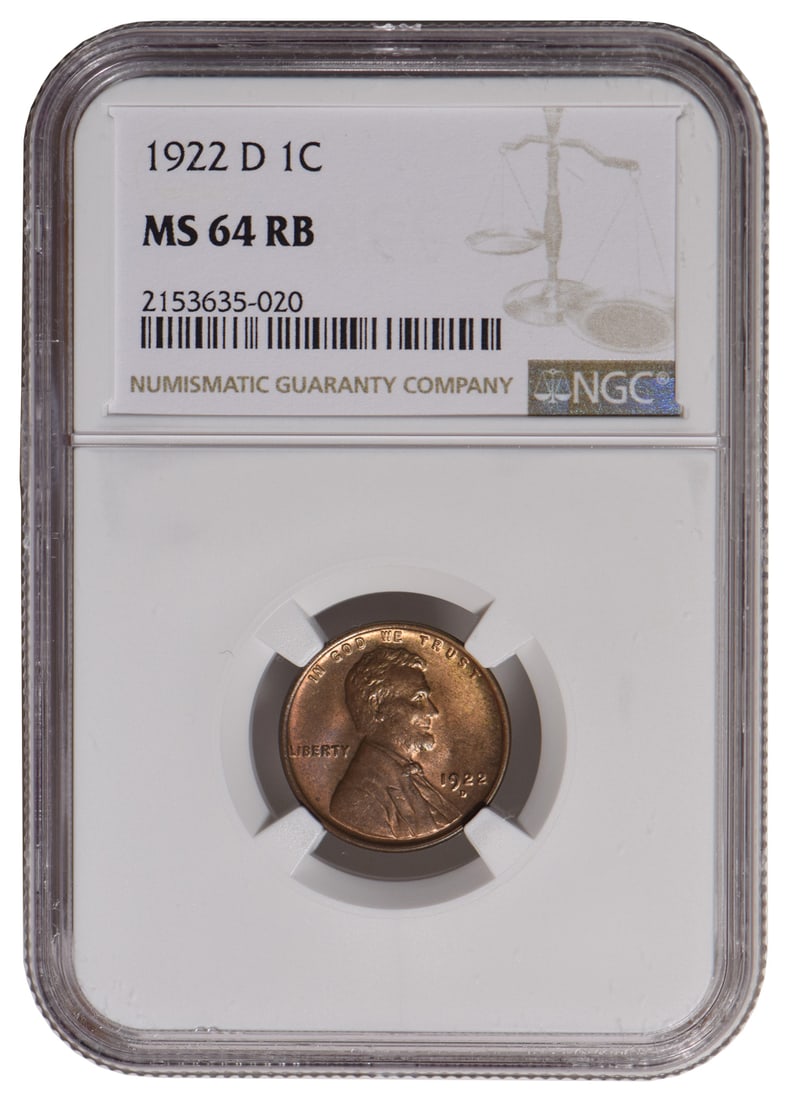 1922-D Lincoln Cent NGC MS64RB