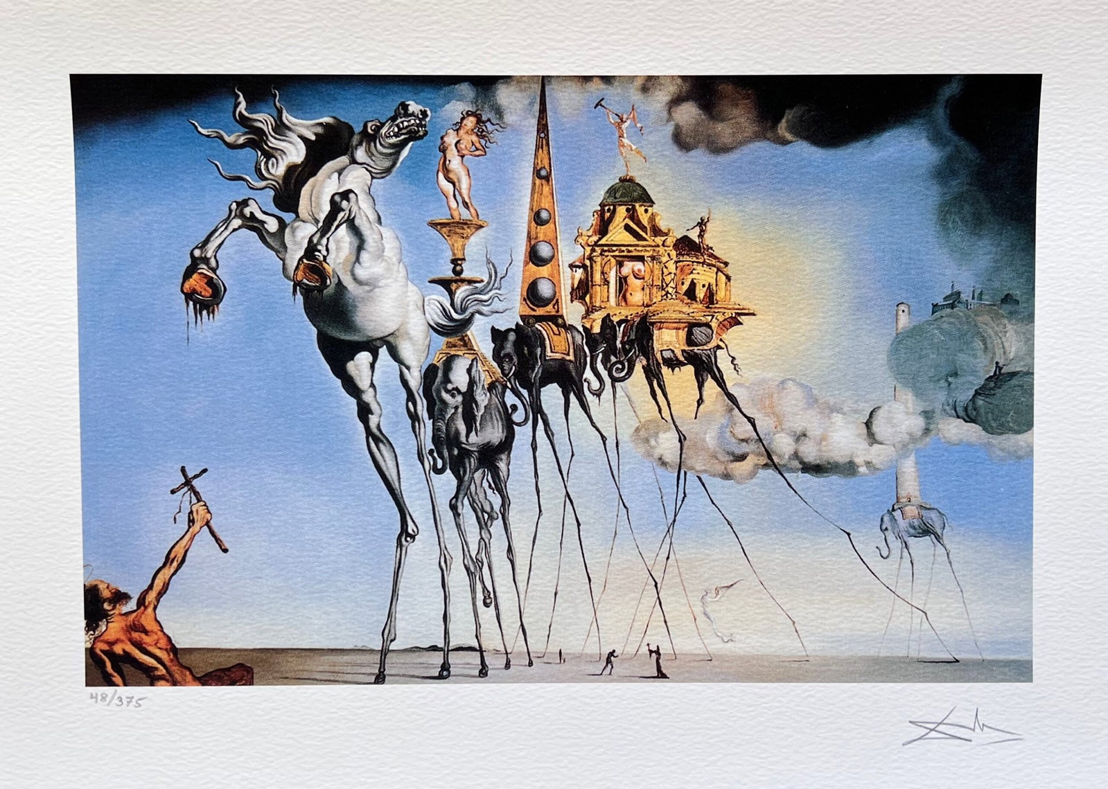 Salvador Dali TEMPTATION OF ST. ANTHONY Facsimile Signed & Numbered Giclee