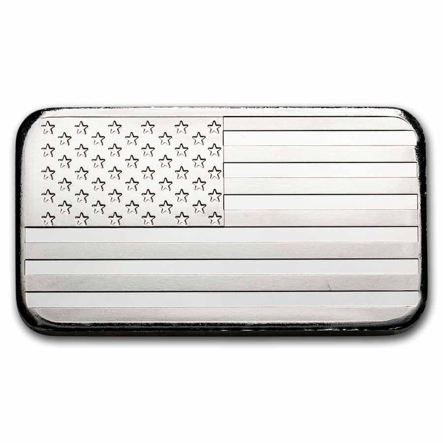 American Flag 5 oz Silver Bar (1 of 2)