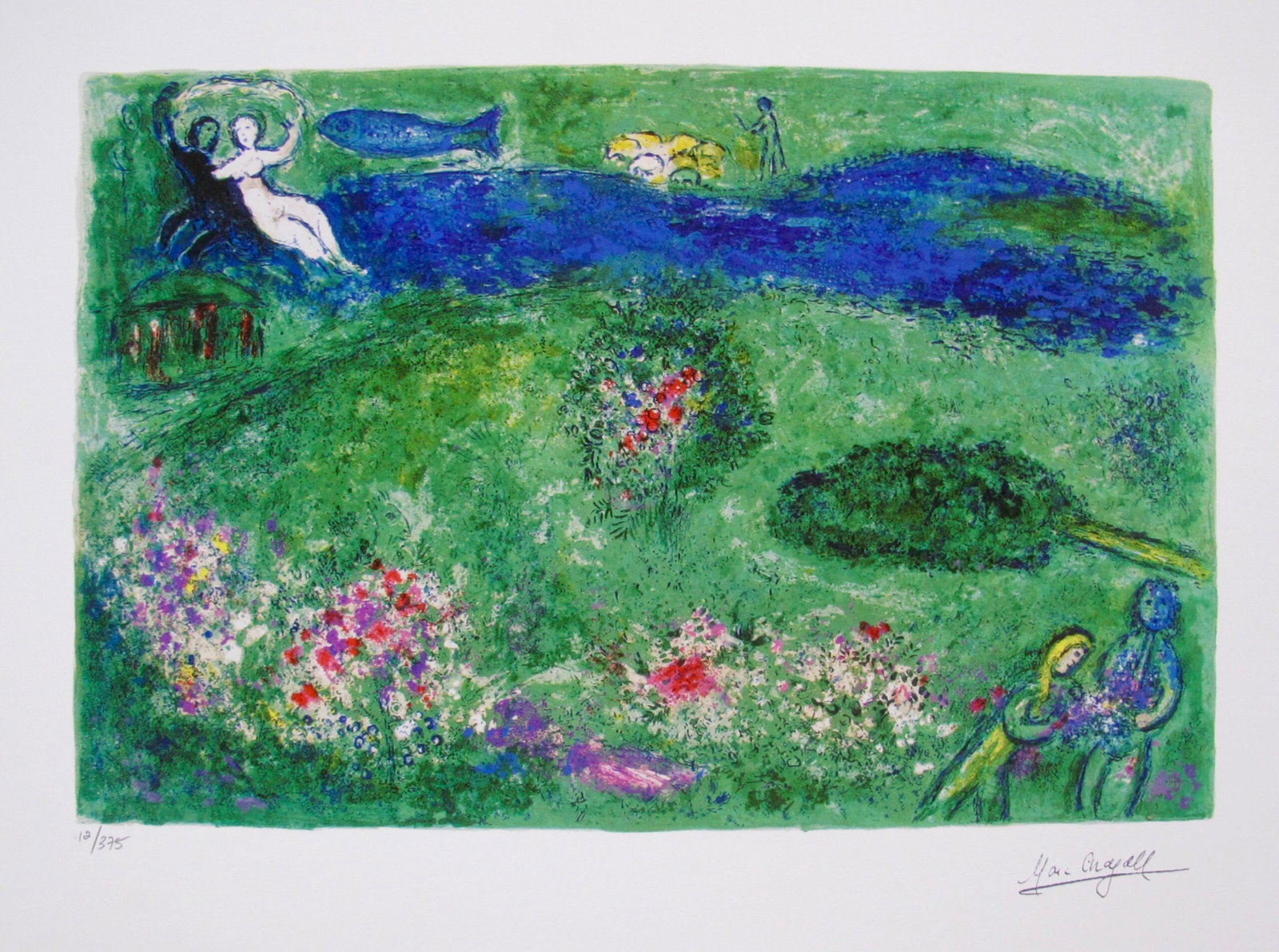 Marc Chagall THE ORCHARD Facsimile Signed Limited Edition Giclee