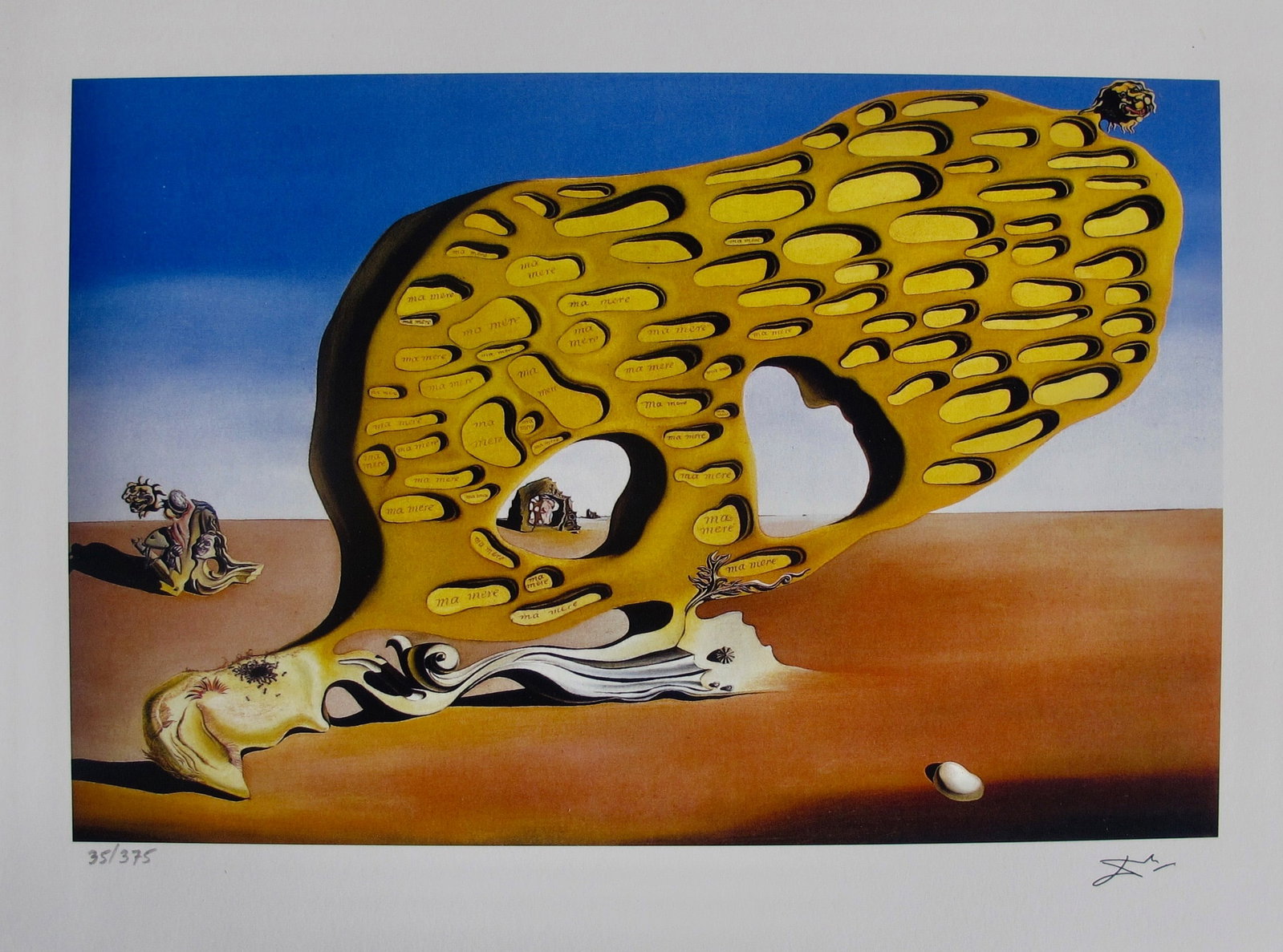 Salvador Dali ENIGMA OF DESIRE Facsimile Signed & Numbered Giclee