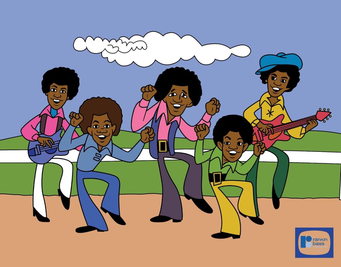 Jackson Five Sericel Animation Art Cel Michael Tito Jermaine Jackie Marlon: This rare sericel commemorates a scene from the Jackson 5ive Saturday morning cartoon series that aired for two seasons on ABC from September 11, 1971 to October 14, 1972. This image captures Jackie, 