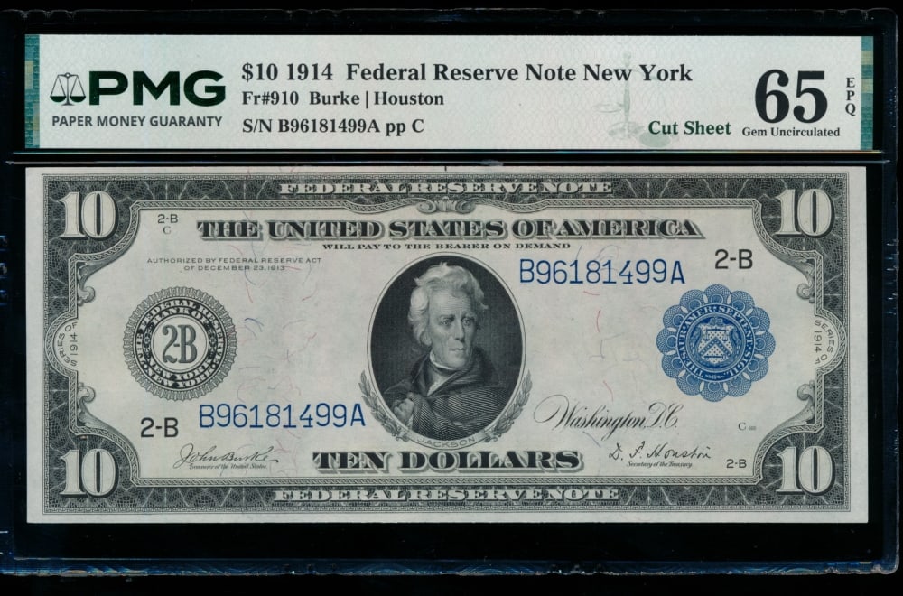 1914 $10 New York FRN PMG 65EPQ (1 of 2)