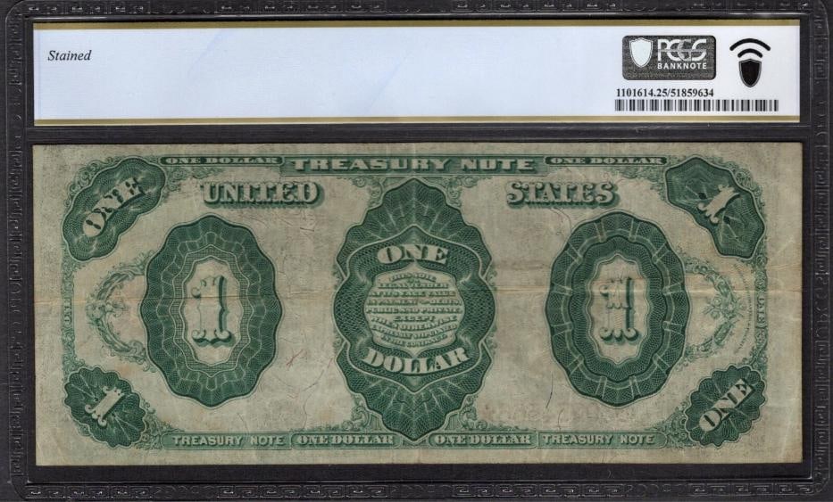 1891 $1 Treasury Note PCGS 25 - 2