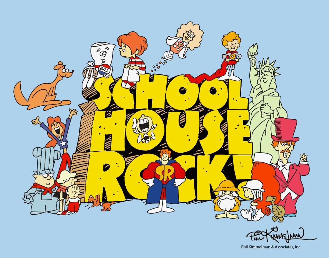 Schoolhouse Rock Series Sericel Animation Art Cel: This is a rare limited edition sericel commemorating the Schoolhouse Rock characters from the series that debuted in 1973. This Cel measures 11 inches x 14 inches, comes unframed. Comes with a complim