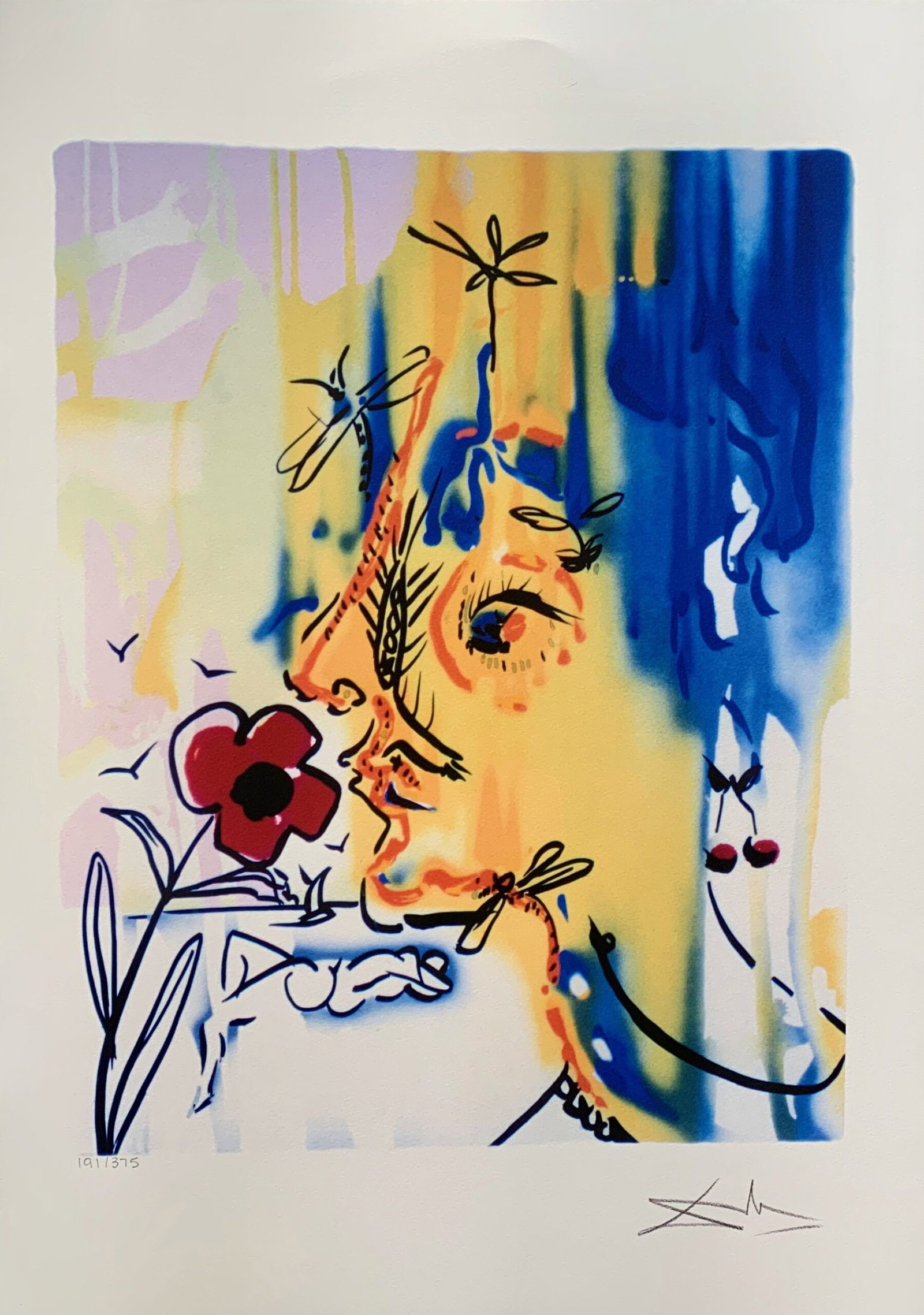 Salvador Dali VANISHING FACE Facsimile Signed Limited Edition Giclee (1 of 1)