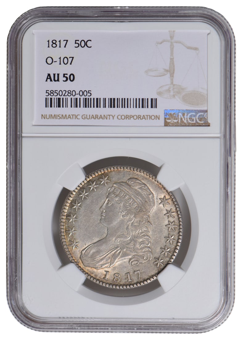 1817 Capped Bust Half Dollar NGC AU50 (1 of 2)