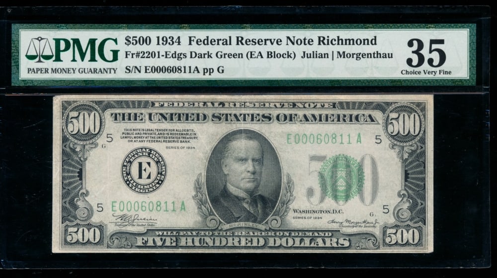 1934 $500 Richmond FRN PMG 35 (1 of 2)