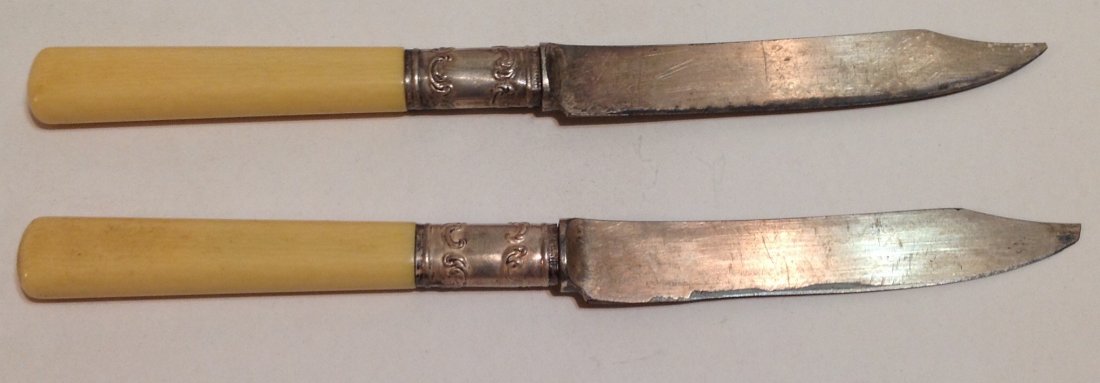 Estate old Sterling silver L.F.&C. Fruit knives (1 of 4)