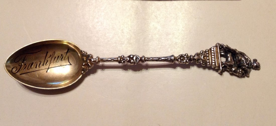 Estate old Sterling 800 silver figurall souvenir spoon (1 of 5)