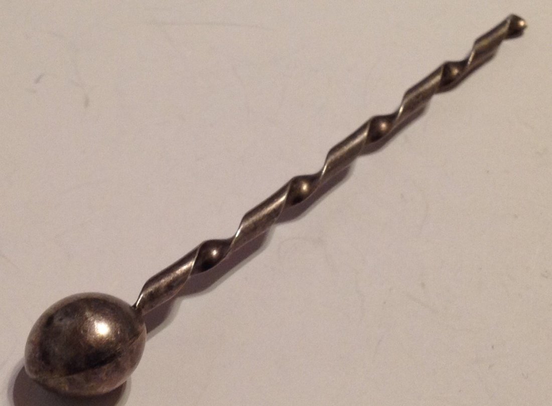 Estate old Sterling silver modernist drill figural (1 of 4)