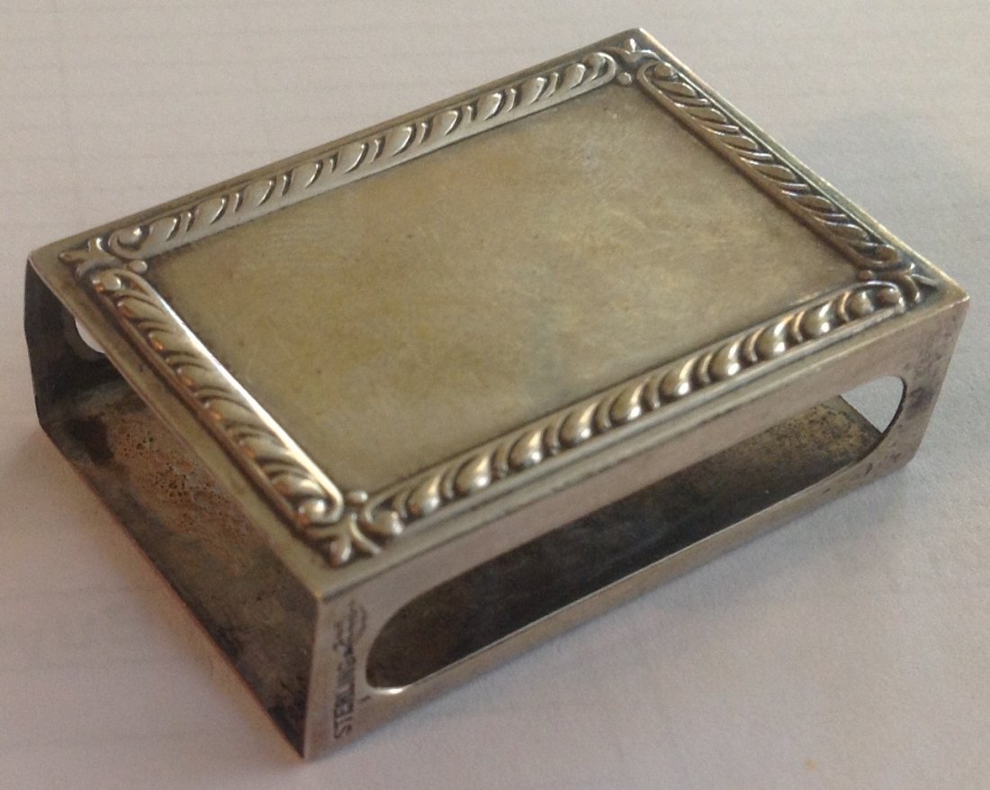 Estate antique Webster sterling match vesta cover (1 of 3)