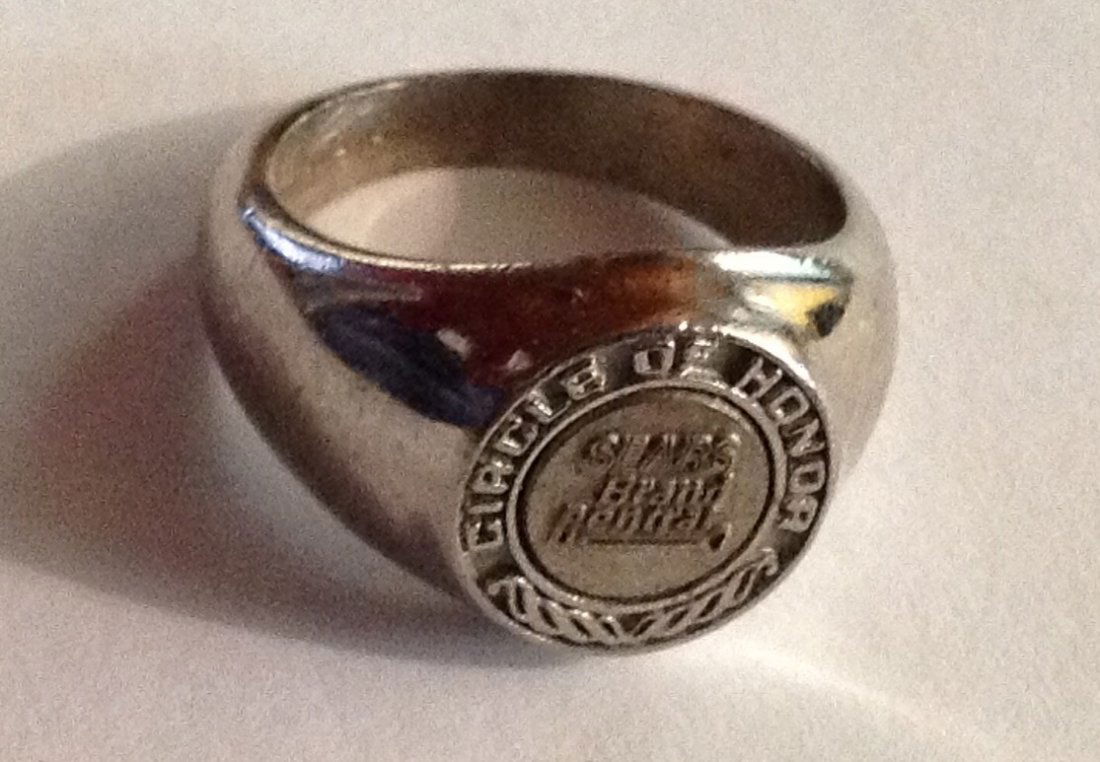 Estate antique Sterling silver Sears ring (1 of 3)
