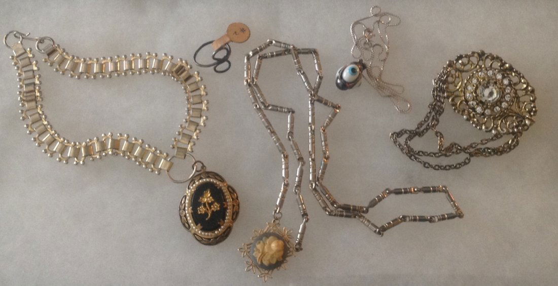 Estate lot of old & Victorian assorted jewelry (1 of 4)