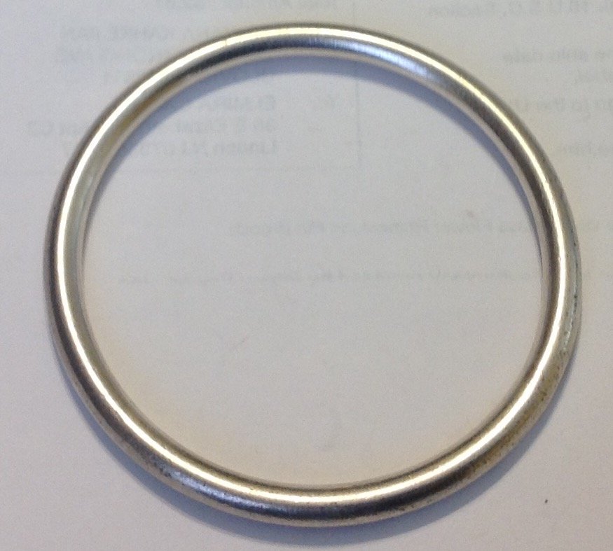 Estate vintage Mexico sterling chunky bangle bracelet (1 of 3)