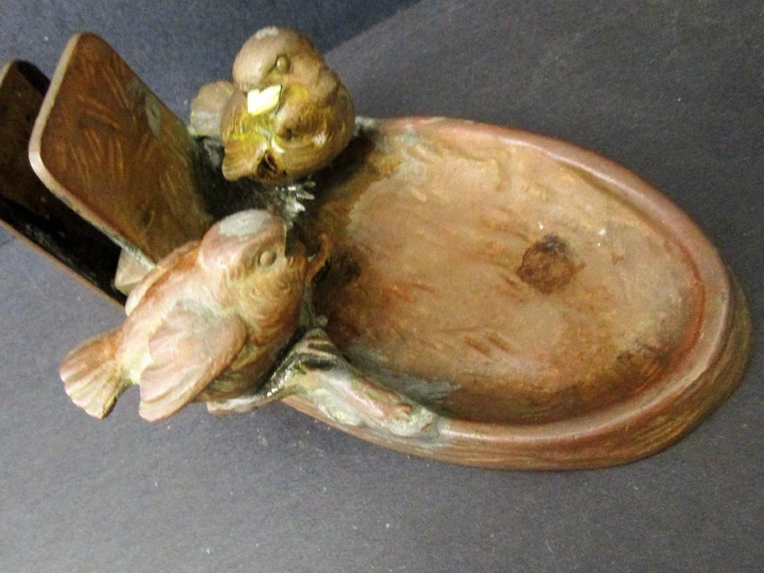 Bronze Ashtray/match holder (1 of 3)