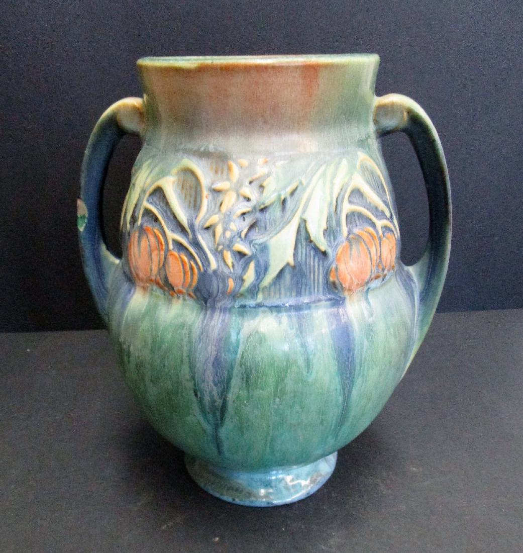 Double handled pottery vase (1 of 2)