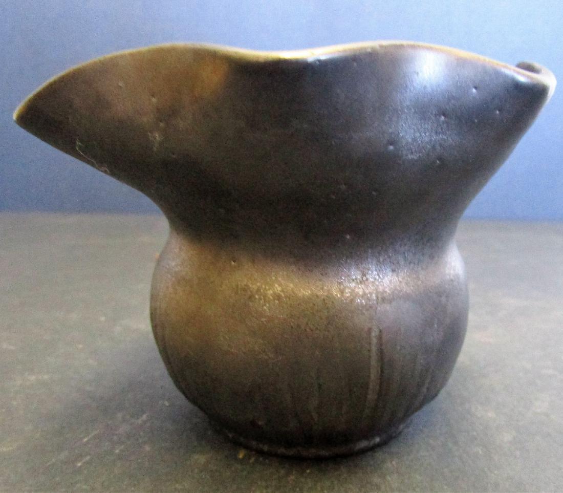 Ruffled Pottery Vase Lorenzen's of  Nova Scotia (1 of 3)