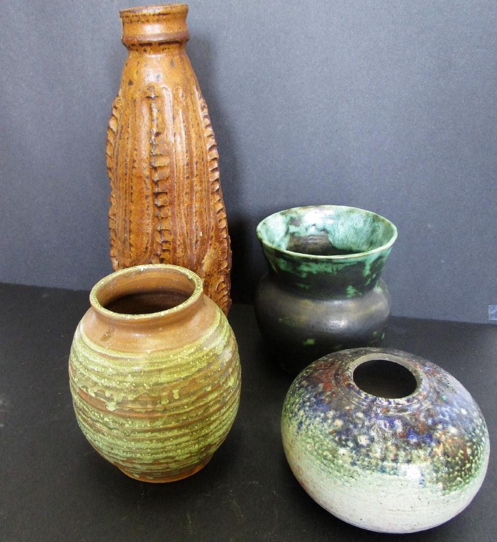 Lot of 4 Art Pottery -  signed pieces (1 of 4)