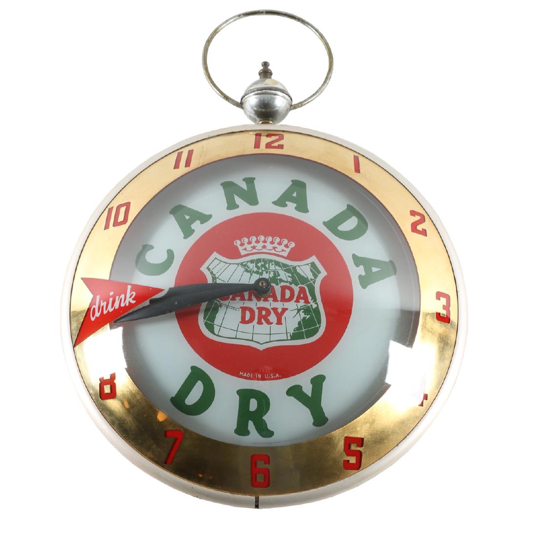 Canada Dry Double-Bubble Light-Up Advertising Clock (1 of 7)